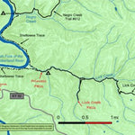 42nd Parallel Lick Creek and Princess Falls: Big South Fork digital map