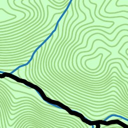 42nd Parallel Lick Creek and Princess Falls: Big South Fork digital map