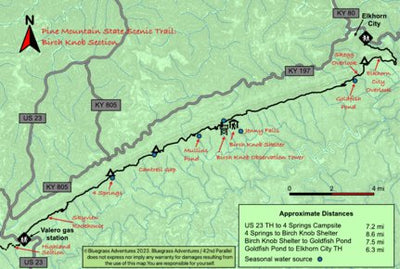 42nd Parallel Pine Mountain State Scenic Trail: Birch Knob Section digital map