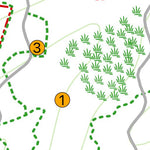 42nd Parallel UK Arboretum: Orienteering Map Intermediate Level digital map