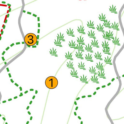 42nd Parallel UK Arboretum: Orienteering Map Intermediate Level digital map