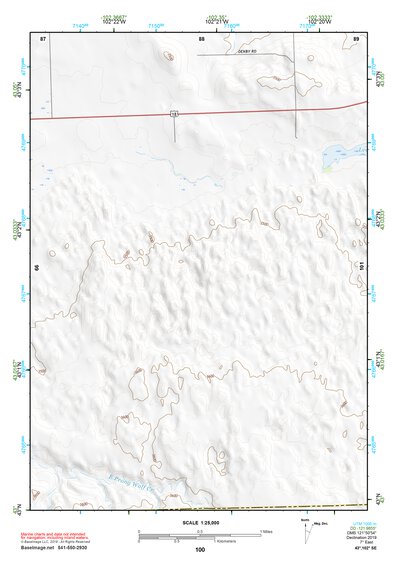 43102SE Page 100 Pine Ridge Topo Preview 1