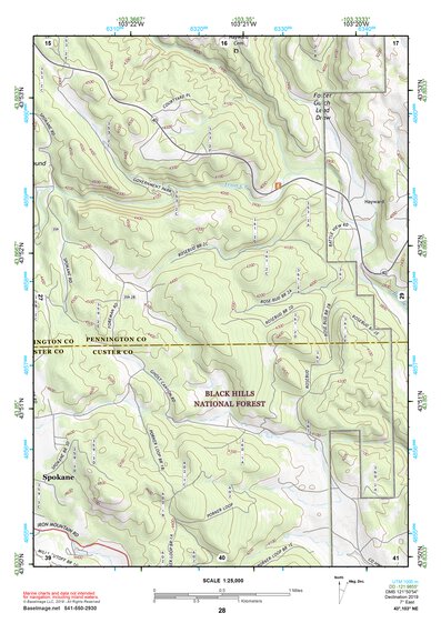 43103NE Page 28 Mount Rushmore Topo Preview 1