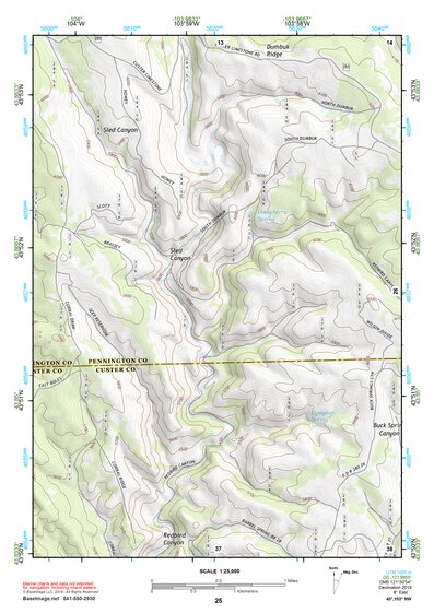43103NW Page 25 Mount Rushmore Topo Preview 1