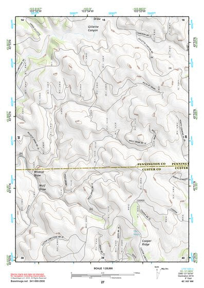 43103NW Page 27 Mount Rushmore Topo Preview 1