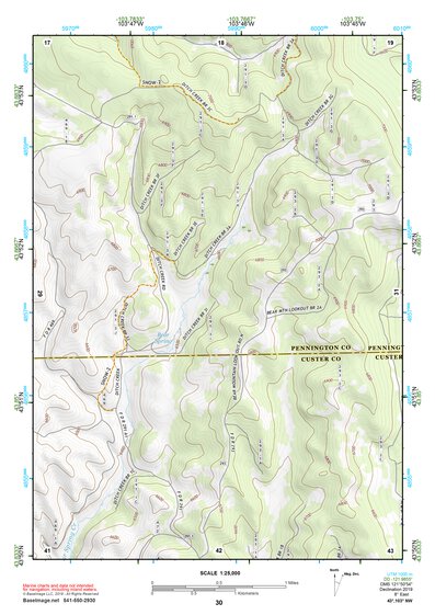 43103NW Page 30 Mount Rushmore Topo Preview 1