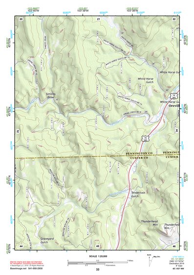 43103NW Page 33 Mount Rushmore Topo Preview 1