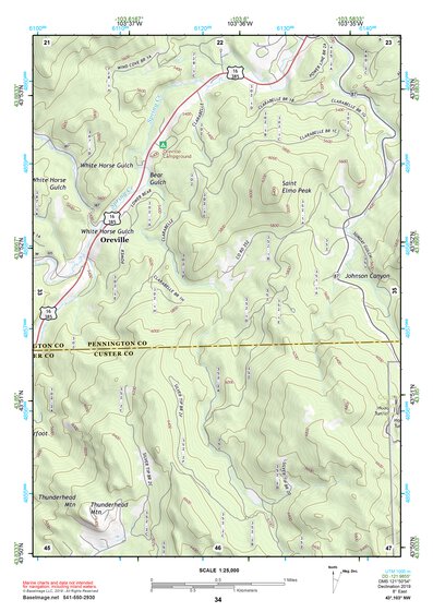 43103NW Page 34 Mount Rushmore Topo Preview 1