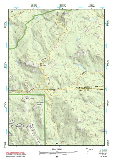 43103NW Page 36 Mount Rushmore Topo Preview 1