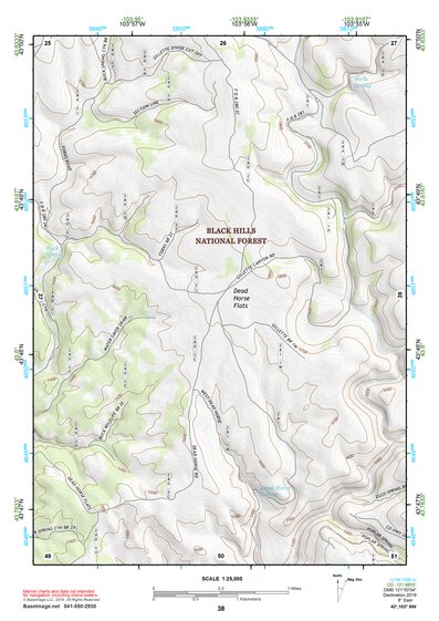 43103NW Page 38 Mount Rushmore Topo Preview 1