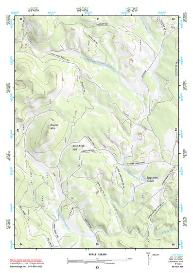 43103NW Page 43 Mount Rushmore Topo Preview 1