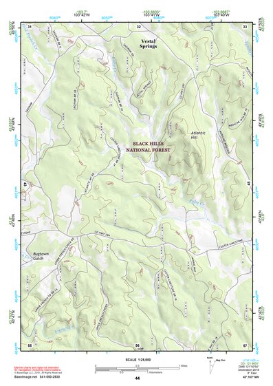 43103NW Page 44 Mount Rushmore Topo Preview 1