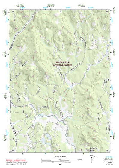 43103NW Page 47 Mount Rushmore Topo Preview 1
