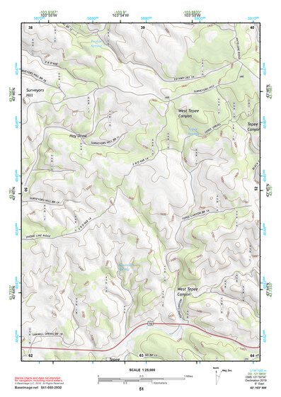 43103NW Page 51 Mount Rushmore Topo Preview 1