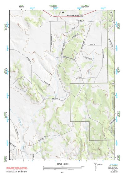 43103NW Page 61 Mount Rushmore Topo Preview 1