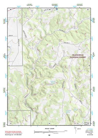 43103NW Page 62 Mount Rushmore Topo Preview 1