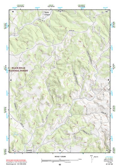43103NW Page 63 Mount Rushmore Topo Preview 1