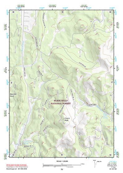 43103NW Page 71 Mount Rushmore Topo Preview 1