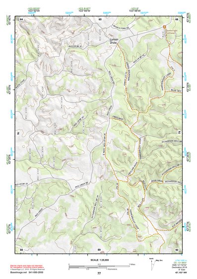 43103NW Page 77 Mount Rushmore Topo Preview 1