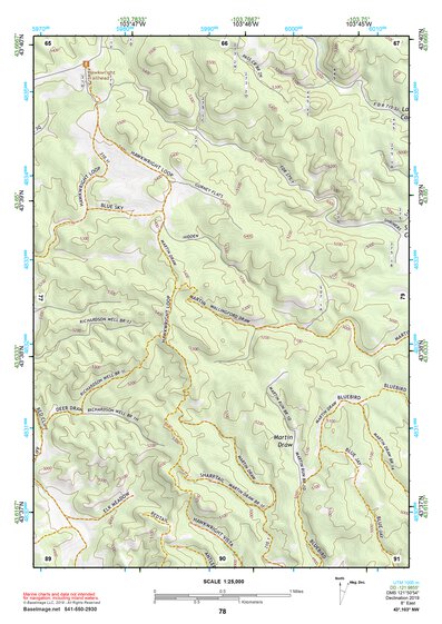 43103NW Page 78 Mount Rushmore Topo Preview 1