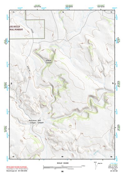 43103NW Page 86 Mount Rushmore Topo Preview 1