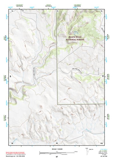 43103NW Page 87 Mount Rushmore Topo Preview 1