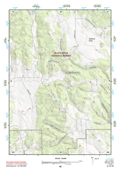 43103NW Page 92 Mount Rushmore Topo Preview 1
