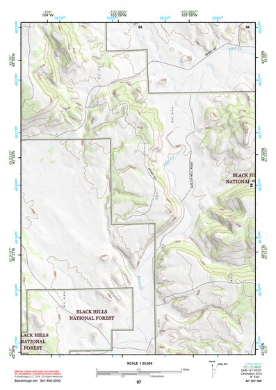 43103NW Page 97 Mount Rushmore Topo Preview 1