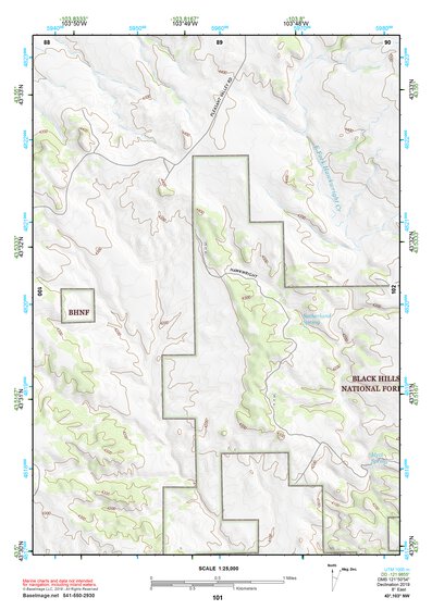43103NW Page 101 Mount Rushmore Topo Preview 1