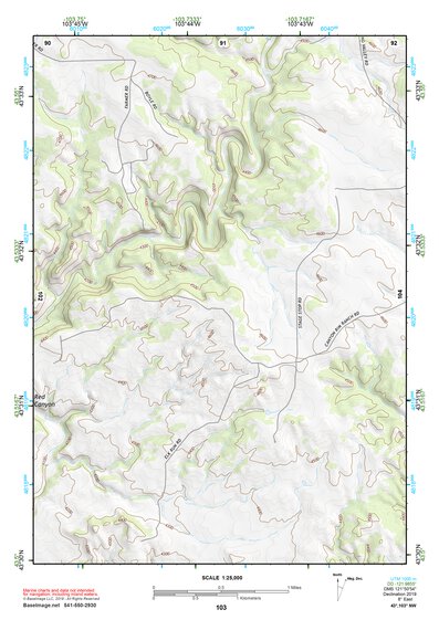 43103NW Page 103 Mount Rushmore Topo Preview 1