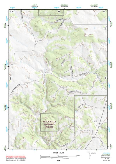 43103NW Page 104 Mount Rushmore Topo Preview 1
