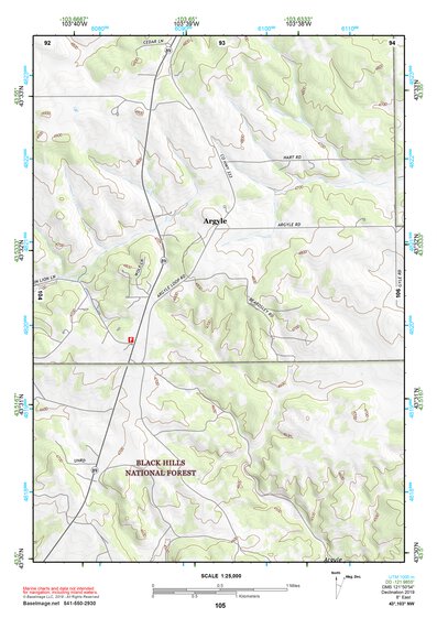 43103NW Page 105 Mount Rushmore Topo Preview 1