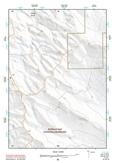 43104SE Page 96 Lance Creek Topo Preview 1