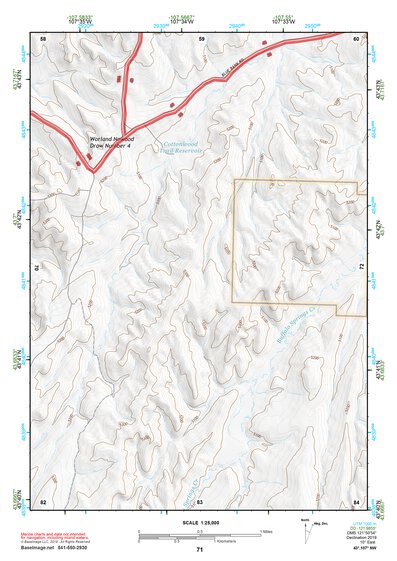 43107NW Page 71 Nowater Creek Topo Preview 1