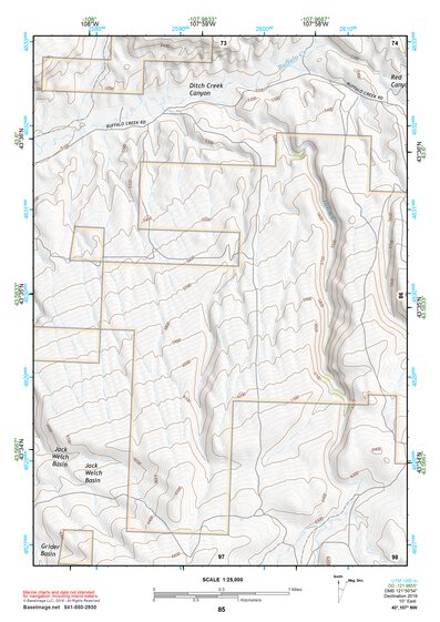 43107NW Page 85 Nowater Creek Topo Preview 1