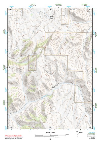 43107NW Page 92 Nowater Creek Topo Preview 1