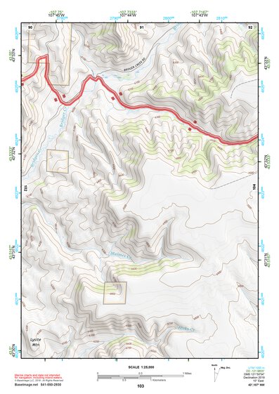 43107NW Page 103 Nowater Creek Topo Preview 1