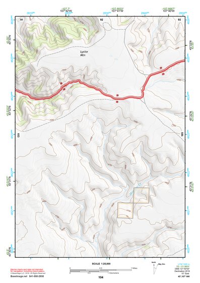 43107NW Page 104 Nowater Creek Topo Preview 1