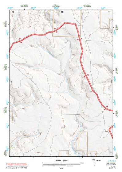 43107NW Page 105 Nowater Creek Topo Preview 1