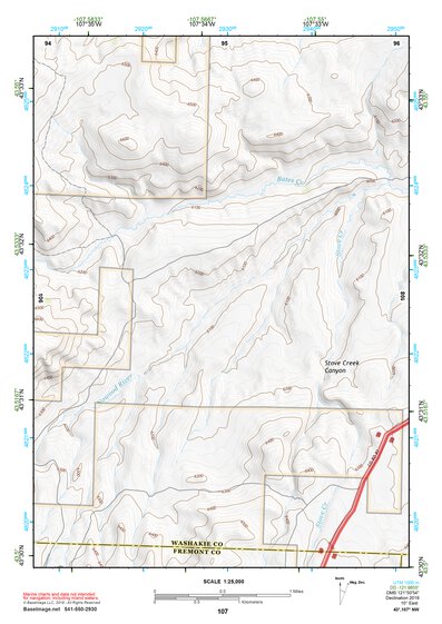 43107NW Page 107 Nowater Creek Topo Preview 1