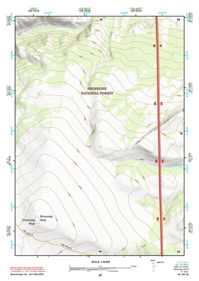43109SE Page 37 Gannett Peak Topo Preview 1