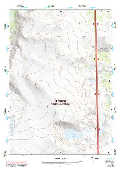 43109SE Page 61 Gannett Peak Topo Preview 1