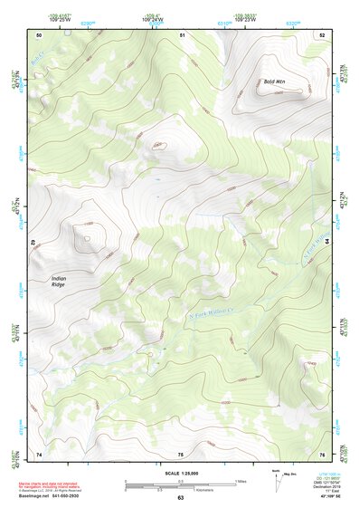 43109SE Page 63 Gannett Peak Topo Preview 1