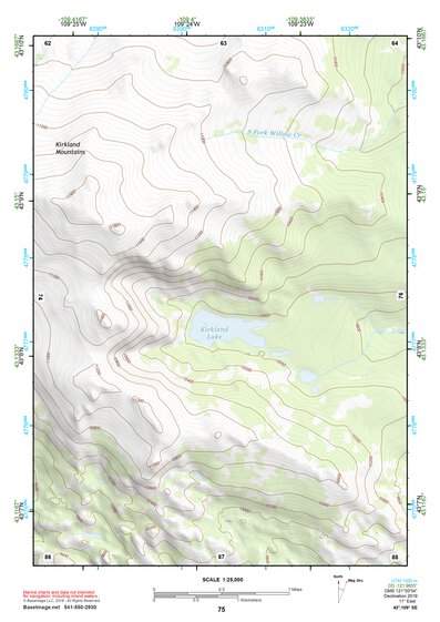 43109SE Page 75 Gannett Peak Topo Preview 1