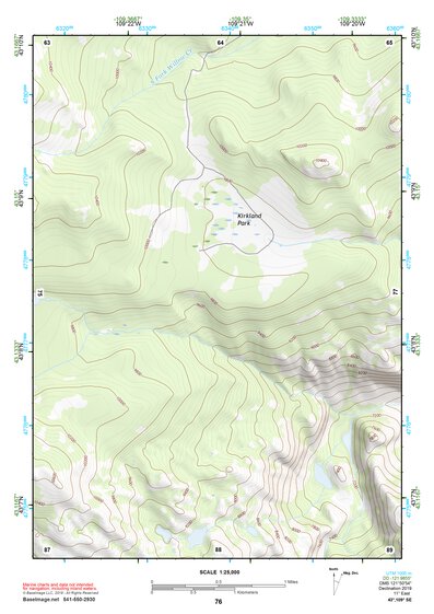 43109SE Page 76 Gannett Peak Topo Preview 1