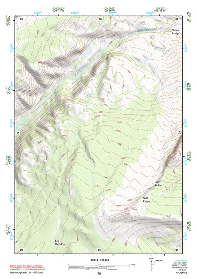 43109SE Page 78 Gannett Peak Topo Preview 1