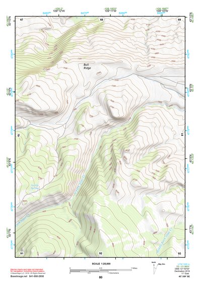 43109SE Page 80 Gannett Peak Topo Preview 1