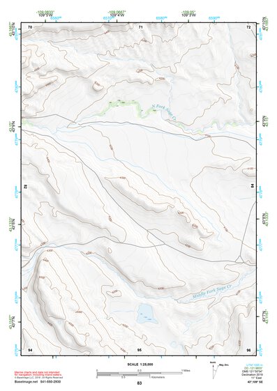 43109SE Page 83 Gannett Peak Topo Preview 1