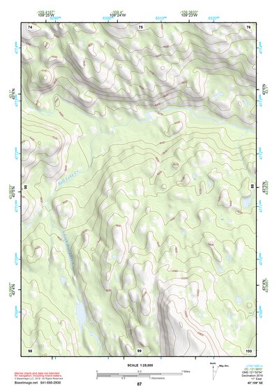 43109SE Page 87 Gannett Peak Topo Preview 1