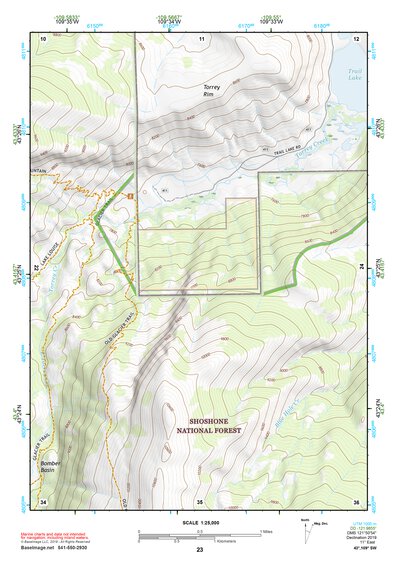 43109SW Page 23 Gannett Peak Topo Preview 1